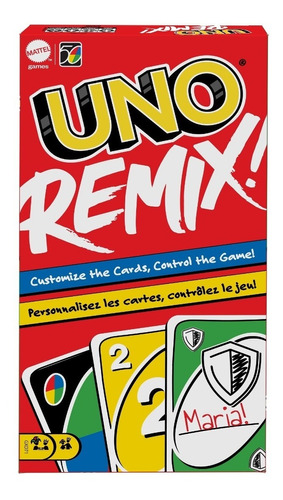 Juego De Cartas Uno Remix Mattel