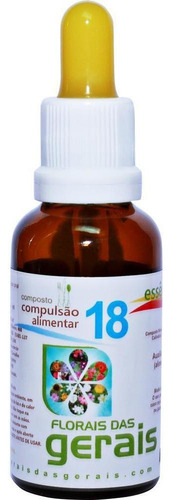 Composto Floral Compulsão Alimentar Nº18 - 30ml