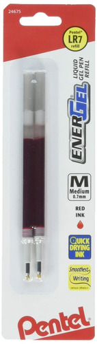 Recarga Tinta Pentel 0.7mm Rojo (lr7bp2b) [2un.]