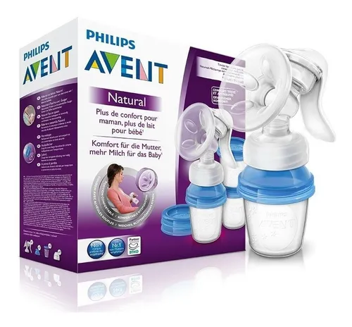 Set Lactancia Avent Pezoneras Conchas Extractor Y Vasos