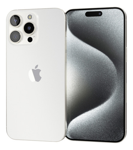 Apple Iphone 15 Pro 128gb Blanco Titanio Reacondicionado Estética De 9 Batería De 80% A 90% Celular Grado A Usa Esim Blanco (Reacondicionado)