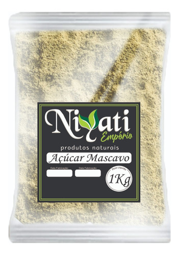 Açúcar Mascavo Premium Embalagem De 1 Kg - Niyati