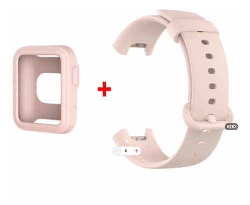 Imagen 5 de 9 de Correas Para Xiaomi Mi Watch Lite 1 De Silicone Con Bumper