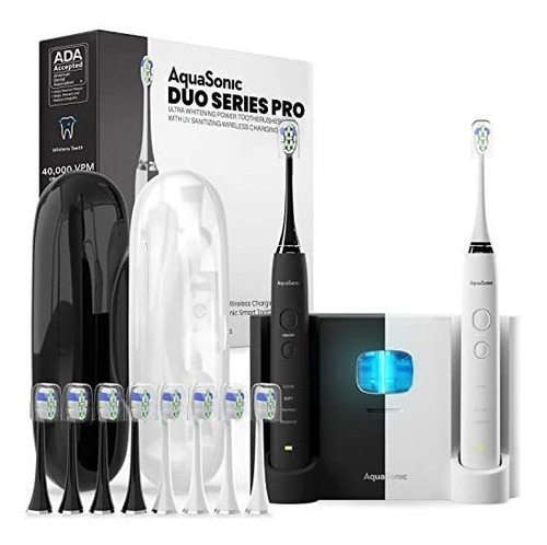 Aquasonic Duo Pro - Cepillos De Dientes Eléctricos Inteligen