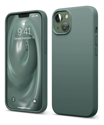 Funda Para iPhone 14 De Silicona Liquida + Vidrio