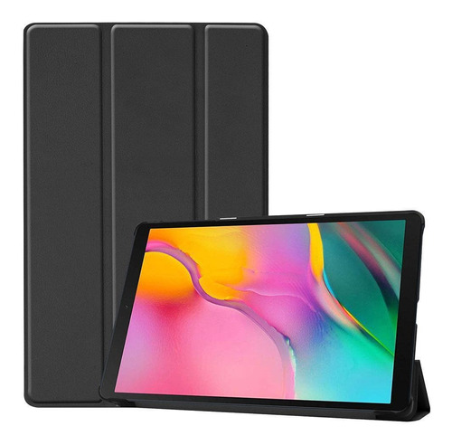 Capa Smart Tablet Tab A7 T500 T505 10.4 Aveludada - Preta