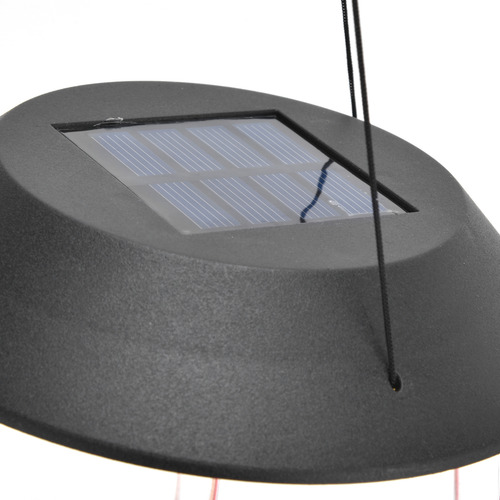 Lámpara Led Colorida Con Campanillas De Viento Con Luz Solar
