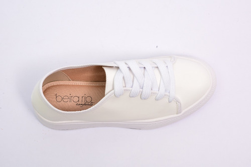 Zapatilla Beira Rio Urbana Blanca Con Plataforma Mujer