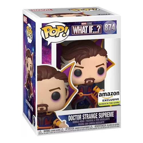 Funko What If Doctor Strange Supreme #874 Glow Amazon Nuevo