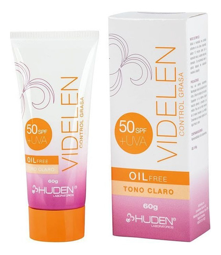 Huden Videlen Control Grasa Spf 50+ Claro X 60 G