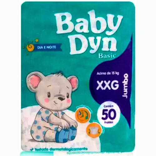 Fralda Descartável Infantil Diurna Noturna Baby Dyn
