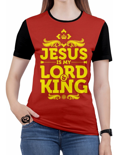 Camiseta Jesus Feminina Gospel Criativa Evangelica Blusa Cr