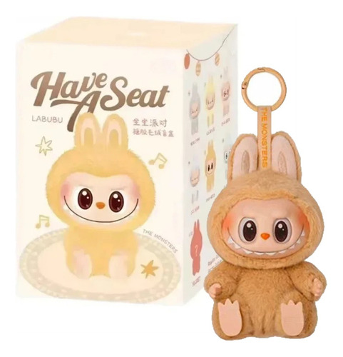 1pz Labubu Monster Generica Peluche Figura Macaron Have Seat