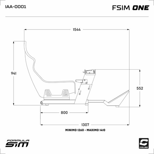 Imagen 2 de 9 de Simulador De Manejo Con Butaca Formula Fsim One Rojo