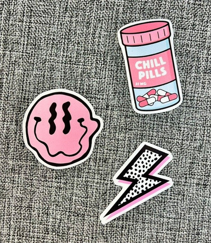 Calcos Stickers Vinilo Termo - Fucsia