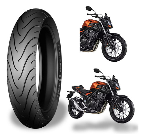 Pneu Dianteiro Michelin 120/70-17 Pilot Cb250 500f Mt03 Z400