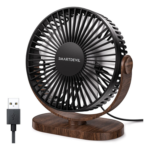 Smartdevil Ventilador De Escritorio Pequeo Usb, Ventilador D