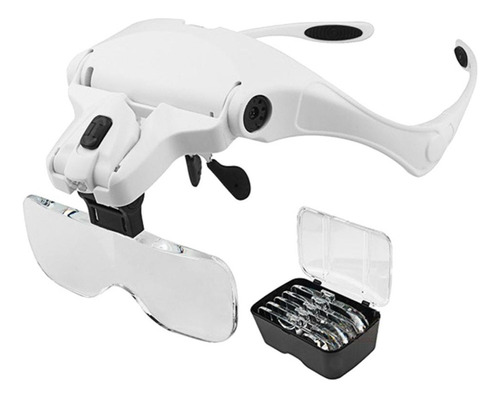 W Lupa Con Luz Led Lámpara Visor Cabeza Lupa Reloj