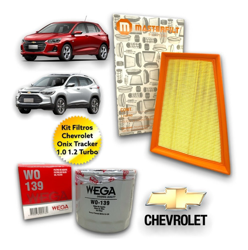 Kit De Filtros Aceite Y Aire Chevrolet Tracker Onix 1.0 1.2t