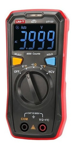 Multimetro Digital Compacto Uni-t Ut123 Ncv Temperatura Hobb