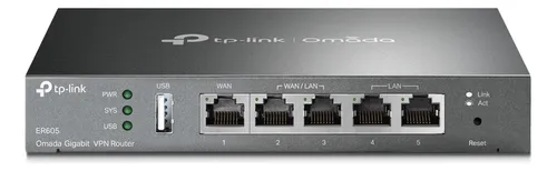 Router Gigabit Vpn Omada Er605 Hasta 4 Puertos Wan Gigabit