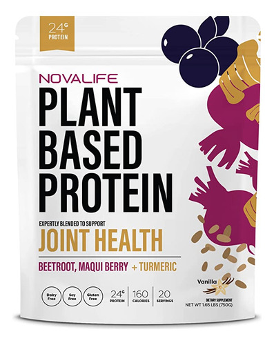 Novalife Organic Vanilla Joint Health Plant Protein Powder,