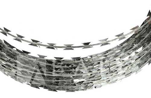 Imagen 1 de 3 de 3 Rollos Alambre Concertina Cruzada Doble 45cm 8-10m Envio