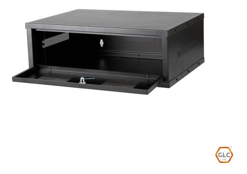 Imagen 3 de 10 de Rack Mural Glc Cctv 3u 370mm 19 Pulgadas Desarmado