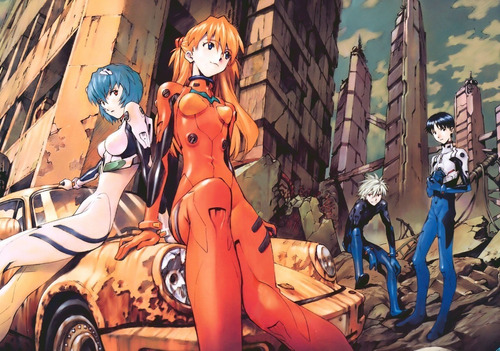 4 Poster Evangelion   De 21x29 