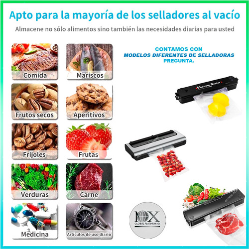Maquina Para Vacío Negocio Y Hogar + 30 Bolsas + 3 Rollos