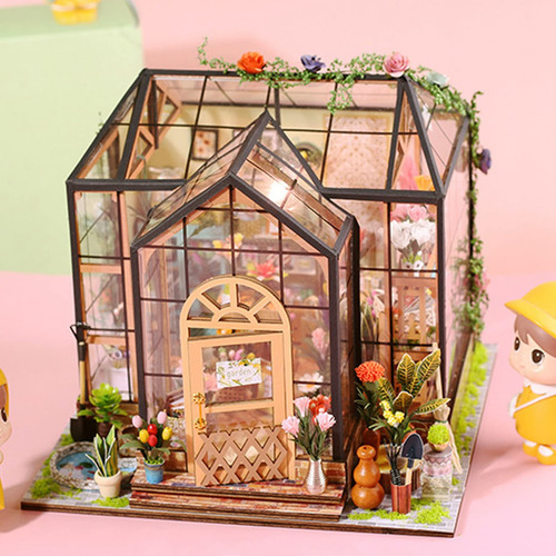 Diy, Kit De Casa De Muñecas En Miniatura 1:24, Casa De