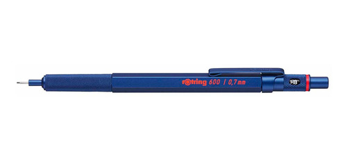 Portaminas 0.7mm Rotring 600 Hb Blue All Metal Body Hexagona