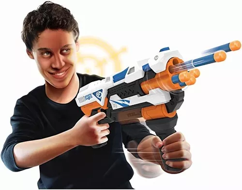 Arminha Tipo Nerf Menino Pistola Dardos Pressão Tiro Ao Alvo