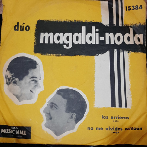 Pasta Agustin Magaldi Pedro Noda Music Hall C459