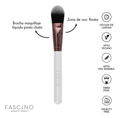 Imagen 2 de 12 de Set 12 Brochas Y Pinceles De Maquillaje Crueltyfree Fascino