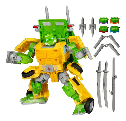 Boneco Figura Transformers Tartaruga Ninja Party Wallop Hasbro