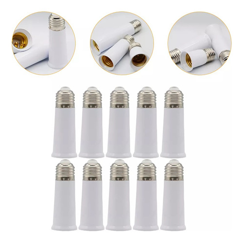 Adaptador De Enchufe Para Bombilla E27, Soporte De Tornillo