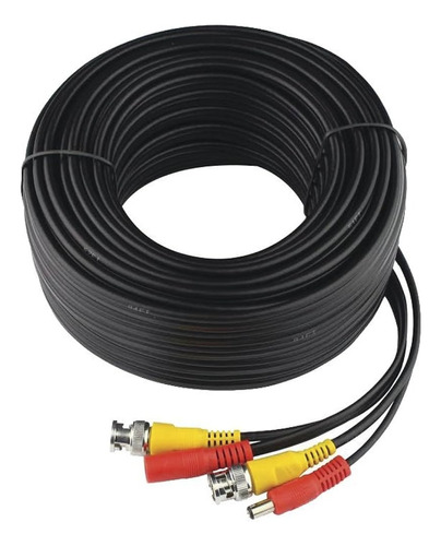 Cable Coaxial Armado Con Conector Bnc Y Alimentación, 20mts 