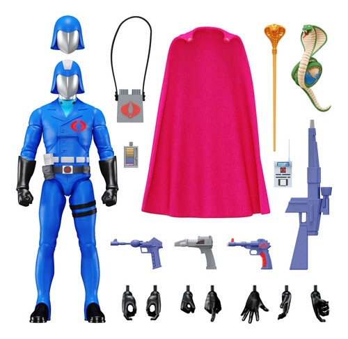 Super7 G.i. Joe Cobra Commander - Ultimates! 7 En Figura De 