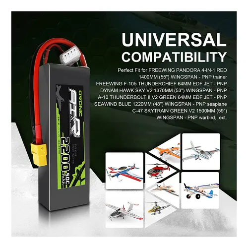comprar Ovonic 3s Lipo Battery 50c 2200mah 11.1v Lipo Batería Con Co