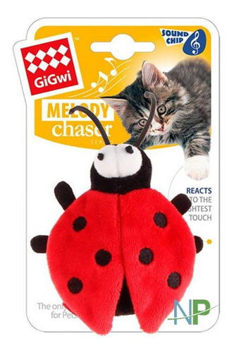 Brinquedo para gatos Gigwi Melody Chaser Beetle com som. Não