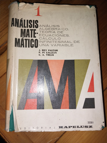 Análisis Matematico 1 Rey Pastor Am