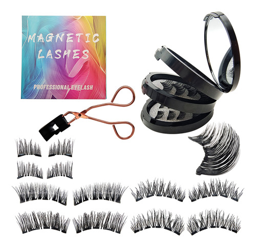 Juego De Clips Magnéticos Para Pestañas Postizas Eyelash Nat