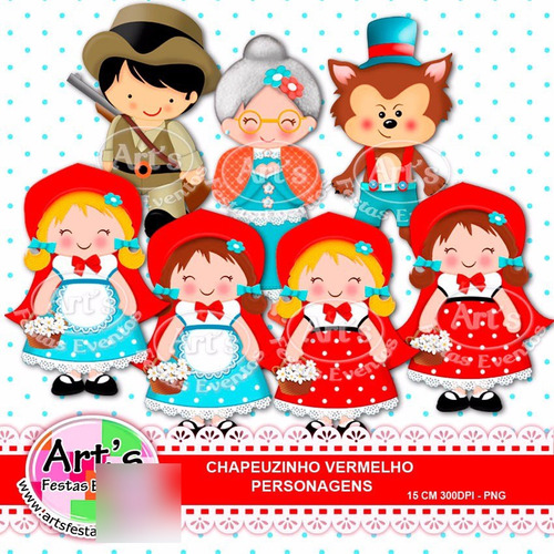 Kit Imprimible Caperucita Roja Imagenes Clipart Cod756