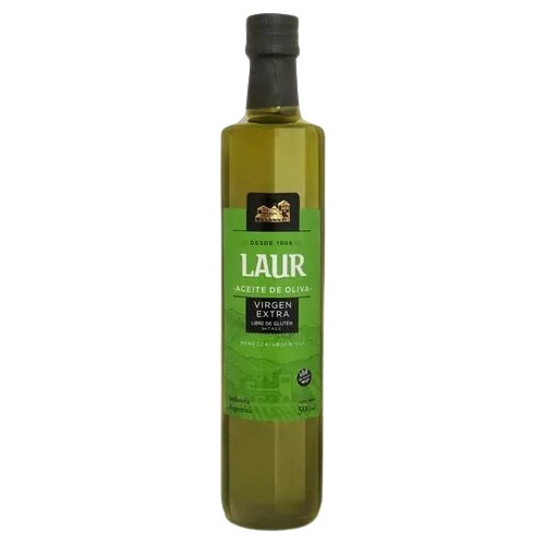 Aceite De Oliva Extra Virgen Laur 1 Litro Envase De Vidrio