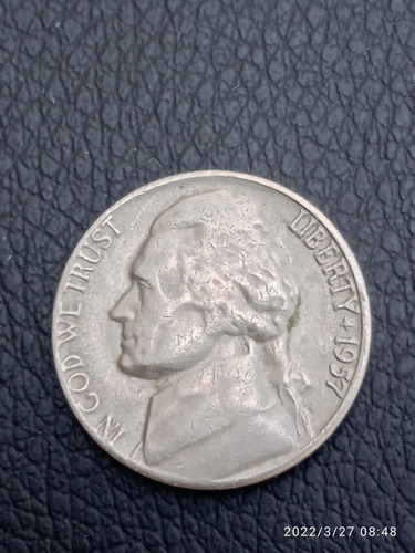 Moeda Usa 5 Five Cents 1957 D Jefferson (Usado)