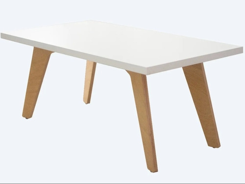 Mesa De Centro Rectangular Estilo Nordico 