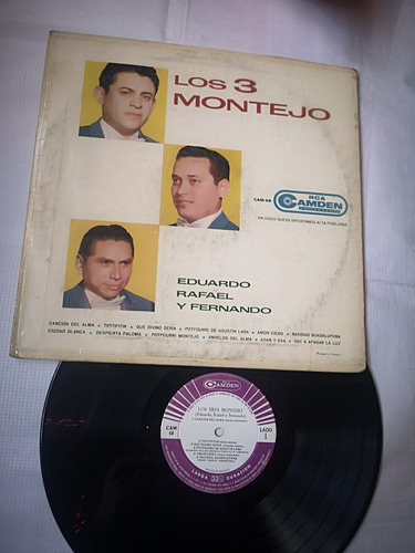 Los 3 Montejo Canción Del Alma Disco De Vinil Original 