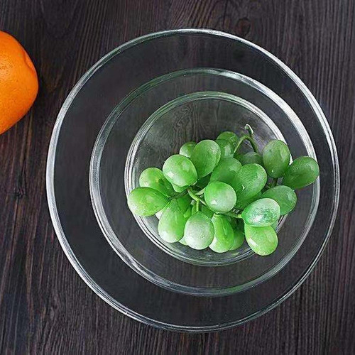 2 Cuencos De Vidrio Para Ensalada, Cristalería Transparente