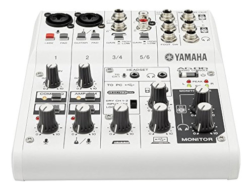 Yamaha Ag06 Mezclador De 6 Canales / 2 Micrófonos